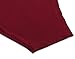 DUBACH Women 's Basic V-Neck Long Sleeve Irregular Hem Wine Red Loose Dress