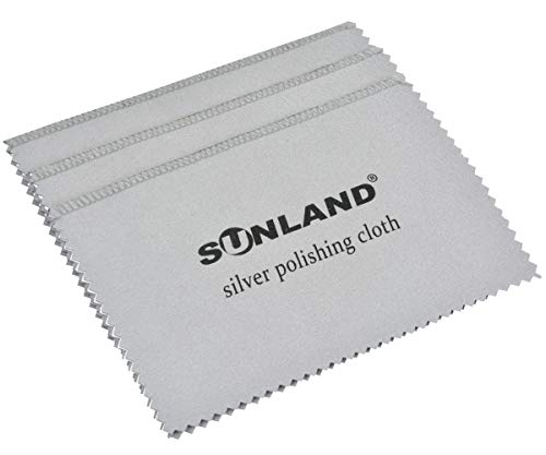 Sunland Set of 3 Premium Microfiber Jewelry Polishing Cloth - Best for Cleaning Silver, Gold and Platinum Jewelry - Thumbnail 7