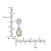 Sterling Silver with Yellow Gold Tone Accents Plumeria and Pineapple Dangle Earrings