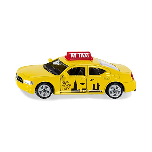 siku 1490 US-Taxi, Spielzeugauto für Kinder, Metall/Kunststoff, Gelb, Öffnende Türen – Bild 3