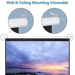ZENY Projector Screen Pull Down 100 Inch 16:9 HD