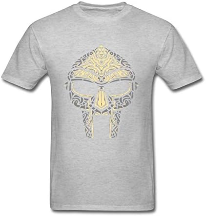 TLMKKI Men's MF Doom Logo T-shirt Grey XXXL