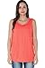 Smallshow Women's Maternity Nursing Tank Top Sleeveless Comfy Breastfeeding Clothes (M) Coral