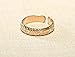 Gold filled leaf toe ring