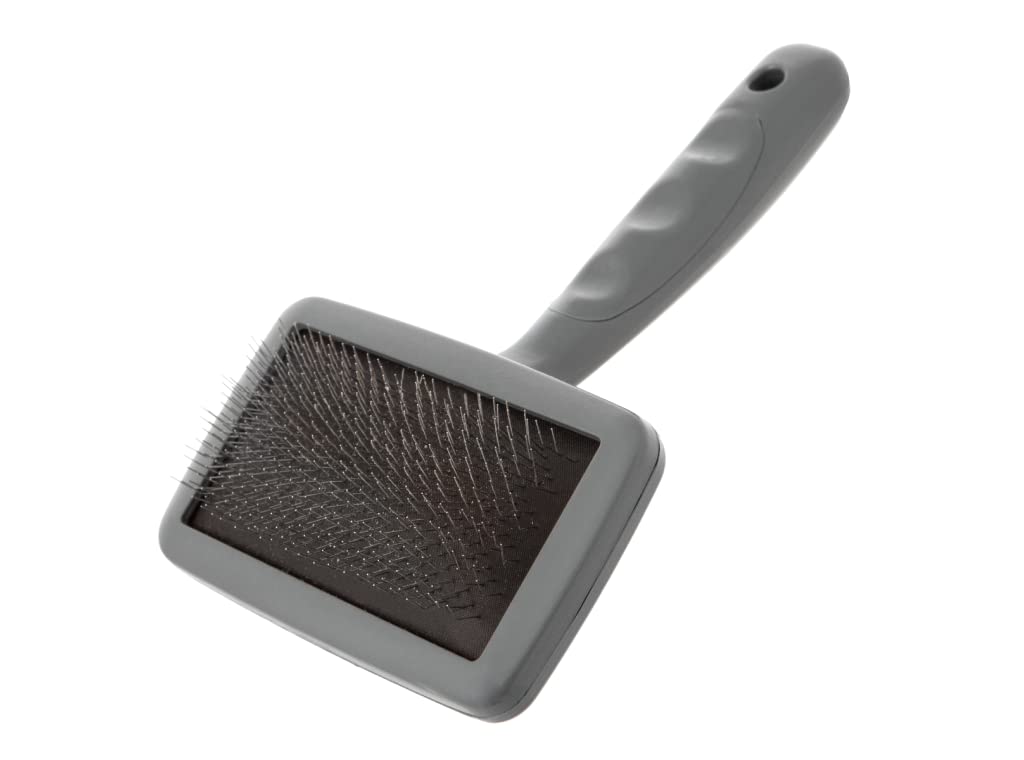 Furrish Ball Pin Slicker - Ergonomic Pet Grooming Brush - Gentle and Effective Coat Detangling - Medium