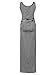 Women's Sleeveless Modal Maternity Maxi Dress Comfortable Tank Dress