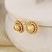 Fashion Ethiopian 1cm Small Ear Stud Wedding Earring for African Wedding