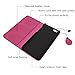 Visoul Leather folio kickstand Magnetic Case with 3 Card Slots for iPhone 6 / 6S - Pink