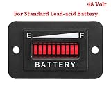 Searon 48V Volt LED Battery Indicator Meter Guage for EZGO Club Car Yamaha Golf Cart Motorcycle Car