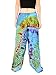 Orient Trail Women's Bohemian Yoga Pajama Tie Dye Hippie Pants US Size 4-12 One Size Andaman Blue