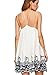 ROMWE Women's Summer Sundress Printed Casual Mini Beach Floral Tunic Dress