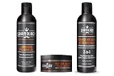Shaveology Advanced Skin Care Trio - Best Selling Pre Shave Oil, Rich Shave Lather and our 2-IN-1 Anti-Aging After Shave Balm