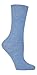 Gentle Grip - 6 Pairs of Ladies Diabetic Socks - 5-9 us (Blue)
