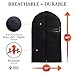Garment Bags with Shoe Bag - Breathable Garment Bag Covers Set of 5 for Suit Carriers, Dresses, Linens, Storage or Travel - Suit Bag with Clear Window