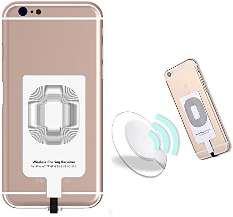 iPhone Wireless Charging Receiver, MYOLDSX Slim Weight Magic Tag Qi Wireless Charger Receiver Patch Module Charging for iPhone 8/7/6/6S/5/5S/X/SE/Plus