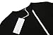 Coofandy Men's Shirts Casual Zipper Shirt Irregular Long Sleeve T Shirt,Black,Medium