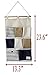 LINENLUX Wall Door Closet Hanging Storage Bag Organizer Multilayer Nonwoven Fabric Pouch Debris Storage Multifunctional Room Bedroom Bath Organizer Space Saver Gift (Blue,23.6x13.3In)