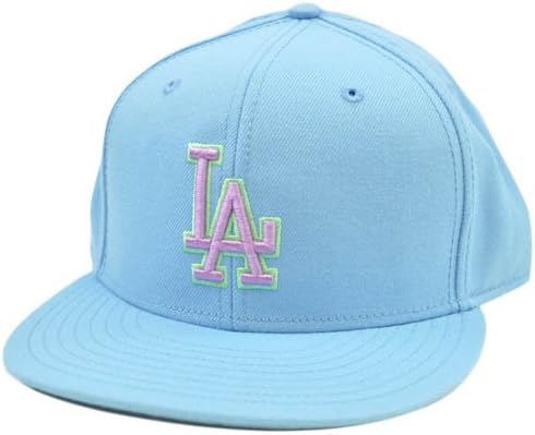 light blue la cap