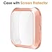 EZCO Screen Protector Case Compatible with Fitbit Versa (6-Pack), Soft TPU Plated Bumper Case All-Around Protective Screen Cover Shell Compatible with Versa Smart Watch