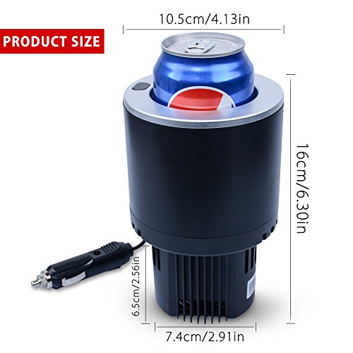 Smart Car Cup Cooler and Warmer 12v Car Power,Portable Auto Electric Holder Refrigerate and Heat Drink/Coffee/Cola/Water/ Cans/Bottle/beverage for Camping,Outdoor,Travel,Hiking.