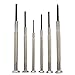 Dstore Precision Screwdriver Set, 6 Pc Star & Flathead Head Screwdriver with Case, Mini Screwdriver Kit for Glasses/Watches/Small Appliances Repair