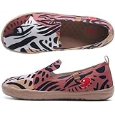 UIN Women's Casual Loafers Travel Painted Walking Slip On Lightweight Comfortable Canvas Fashion Sneakers