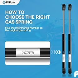 FILFom C-1609209 16 inch Gas Struts 38Lbs/169N Gas