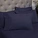 Cal King Size Bed Sheets - 6 Piece 1500 Supreme Collection Fine Brushed Microfiber Deep Pocket California King Sheet Set Bedding - 2 Extra Pillow Cases, Great Value, California King, Navy