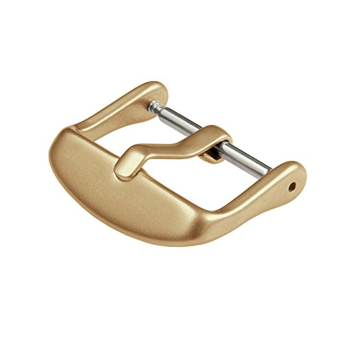 Archer Watch Straps | Stainless Steel PVD Replacement Buckle (Matte Gold, 18mm)