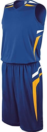 Holloway Adult Prodigy Basketball Short , Royal Blue|Gold, x-large