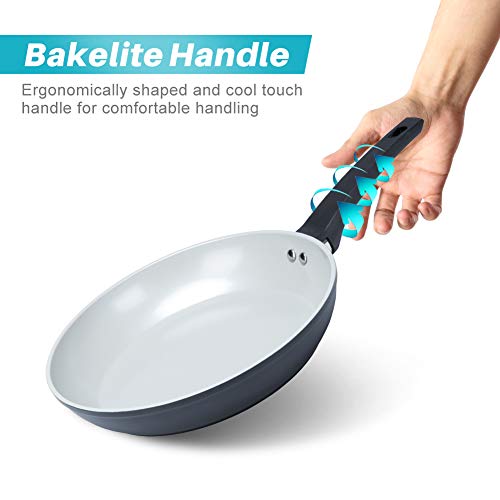 Duxtop 12Piece Nonstick Cookware Set, Dishwasher Oven Safe Ceramic