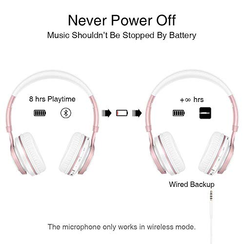 5 Wireless+Headphones+Bluetooth+Lightweight+Foldable