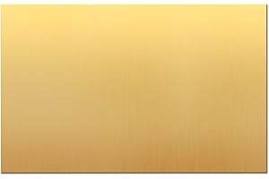 SUNKOO Brass Sheet,4" x 6",16 Gauge(1.5mm) Thickness, 99.9% Pure Brass Plate,for Engraving, Crafting, Jewelry