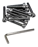 iExcell 25 Pcs 12 .9 Grade M6 x 40 mm Alloy Steel