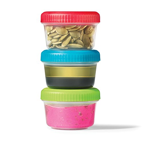 Starfrit 095461-004-0000 Easy Lunch Set of 3 Mini Containers, Multicolored