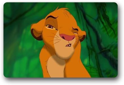 The Lion King Cartoon Indoor/Outdoor/Front Door/Bathroom Mats Rugs for Home/Office/Bedroom Neoprene Rubber(30"x18",L x W)