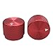 Taiss/ 2pcs Red Aluminum Rotary Electronic Control Potentiometer Knob For 6 mm Diameter Shaft, Volume Control Knobs, Audio knob, Guitar Knobs，Switch Knob, 20mm dia. x 15.5mm height