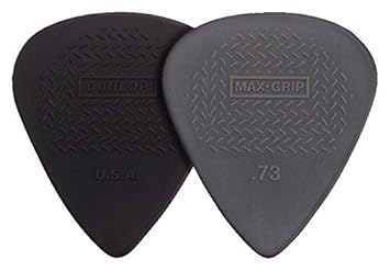 Dunlop 449p10 Max Grip Nylon Standard Black 10mm 12players Pack - 