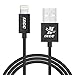 iXCC Element II Lightning Cable 6ft, iPhone Charger, for iPhone 7 6s 6 Plus, SE 5s 5c 5, iPad Air 2 Pro, iPad Mini 2 3 4, iPad 4th Gen [Apple MFi Certified](Black)