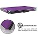 NFILAND Yoga Book Case, Folio Premium PU Leather Stand Cover for Yoga Book 2-in-1 10.1-Inch Tablet (Android and Windows Version) -Purple