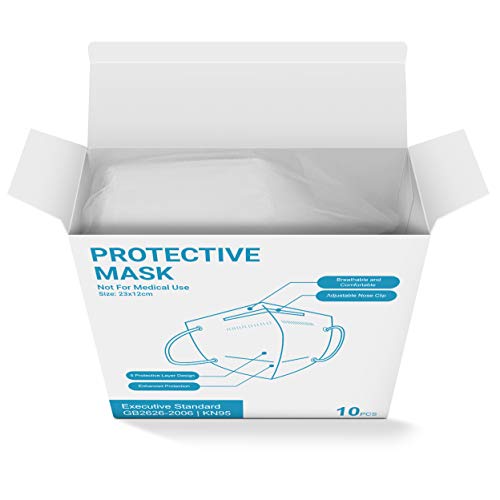 Kingfa KN95 Face Mask Disposable Respirator 5Ply Layer, 10/pcs Box
