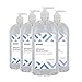 Amazon Brand - Solimo Hand Sanitizer with Vitamin E, 32 Fl Oz (Pack of 4)