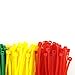 HS Colored Zip Ties Neon Small Nylon Wire Ties Assorted 6 Colors (Green,Yellow, Black, White, Blue, Red) 4 Inch for Crafts,Bulk 600 Pack