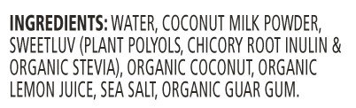 LUV Lemon Coconut Ice Cream Mix and Reusable Bowl for Blender - No Added Sugar Non-Dairy Frozen Dessert - Gluten Free Vegan Low Net Carb Keto Friendly Fat Bomb Paleo Ice Cream Snack