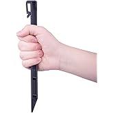Landscape Edging Spikes, 12 Pcs 10 Inch Garden Stakes Anchoring Spikes for Paver Edging, Weed Barriers, Turf, Tent, Weed Barrier, Timber, Carpentry, Tent etc. (12 PC, Black)