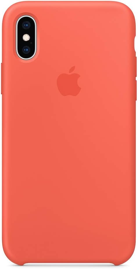 Dawsofl Soft Silicone Case Cover for Apple iPhone Xs Max 2018 (6.5inch) Boxed- Retail Packaging (Nectarine)