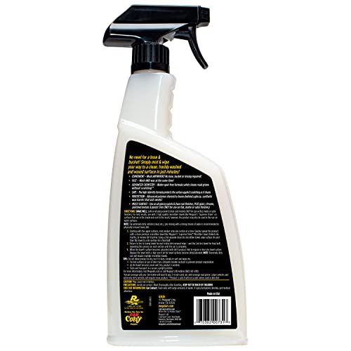 MEGUIAR’S ULTIMATE WATERLESS WASH & WAX, SCRATCH-FREE WATERLESS CAR CLEANING SPRAY THAT MAKES DETAILING QUICK AND EASY, 2-IN-1 CLEANER AND PROTECTION TO HELP YOUR RIDE SHINE, 26 OZ