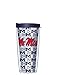 University of Mississippi Ole Miss Logo Repeat Pattern 16oz Signature Tumbler with Navy Lid