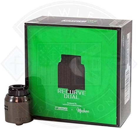 Wotofo Recurve Dual RDA Metal | 100% Authentic WOTOFO | Fast Delivery | No Nicotine 0% | 2ml Max