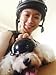Evursua Pets Ridding Caps Cosplay Hat ABS Plastic Doggie Puppy Bike Motorcycle Helmets Sports Dog Costumes Accessories (S)